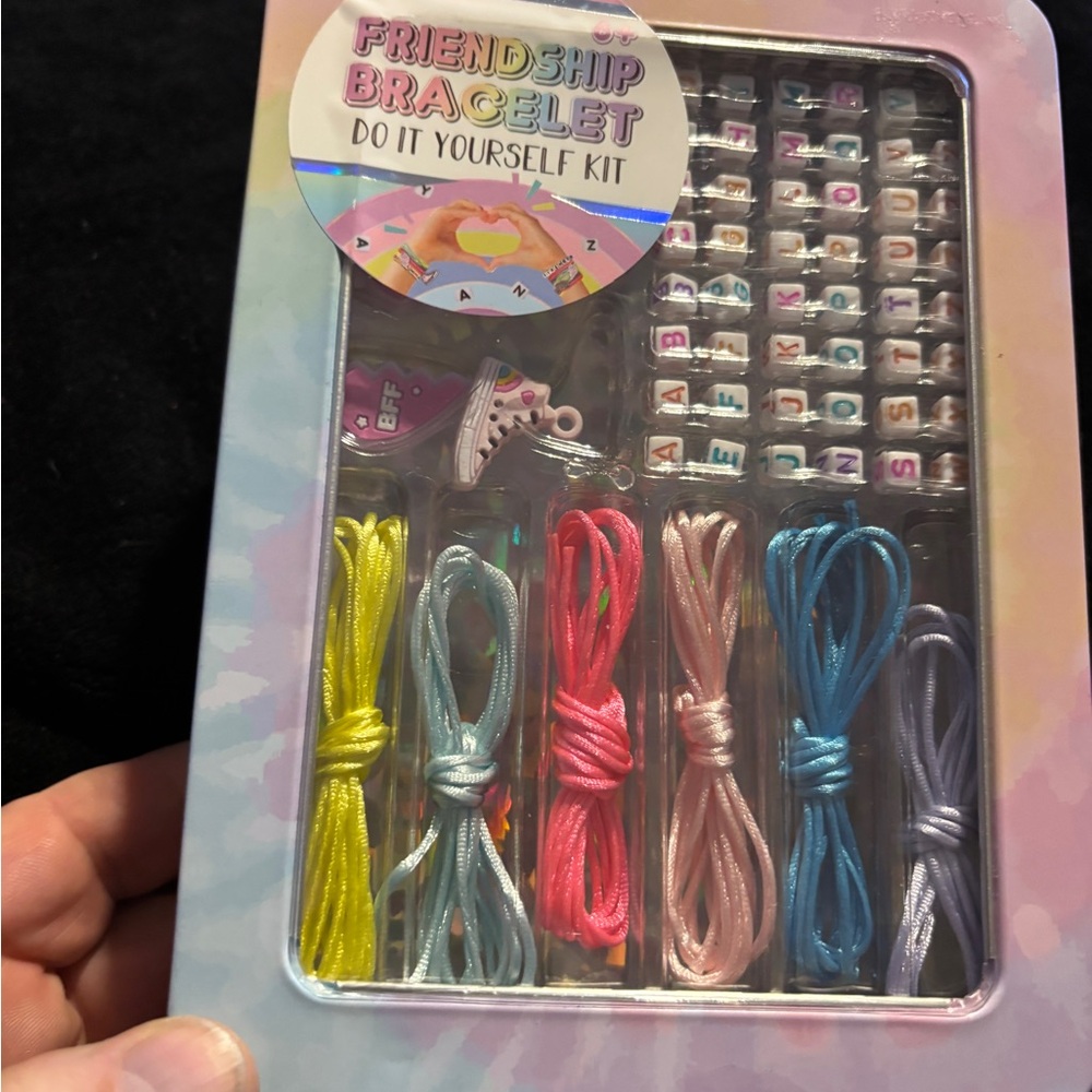 Friendship Bracelet DIY Kit with Colorful Threads